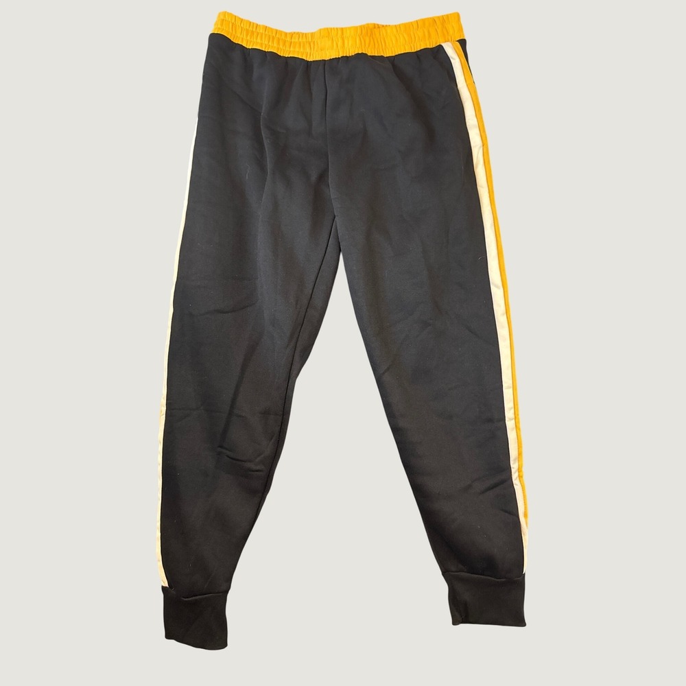 Rainbow Mens Track Pants Joggers Black Yellow Side Stripe Size 1X RB9000XB NWT